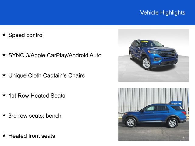 Used 2022 Ford Explorer XLT w/ Class IV Trailer Tow Package image 3