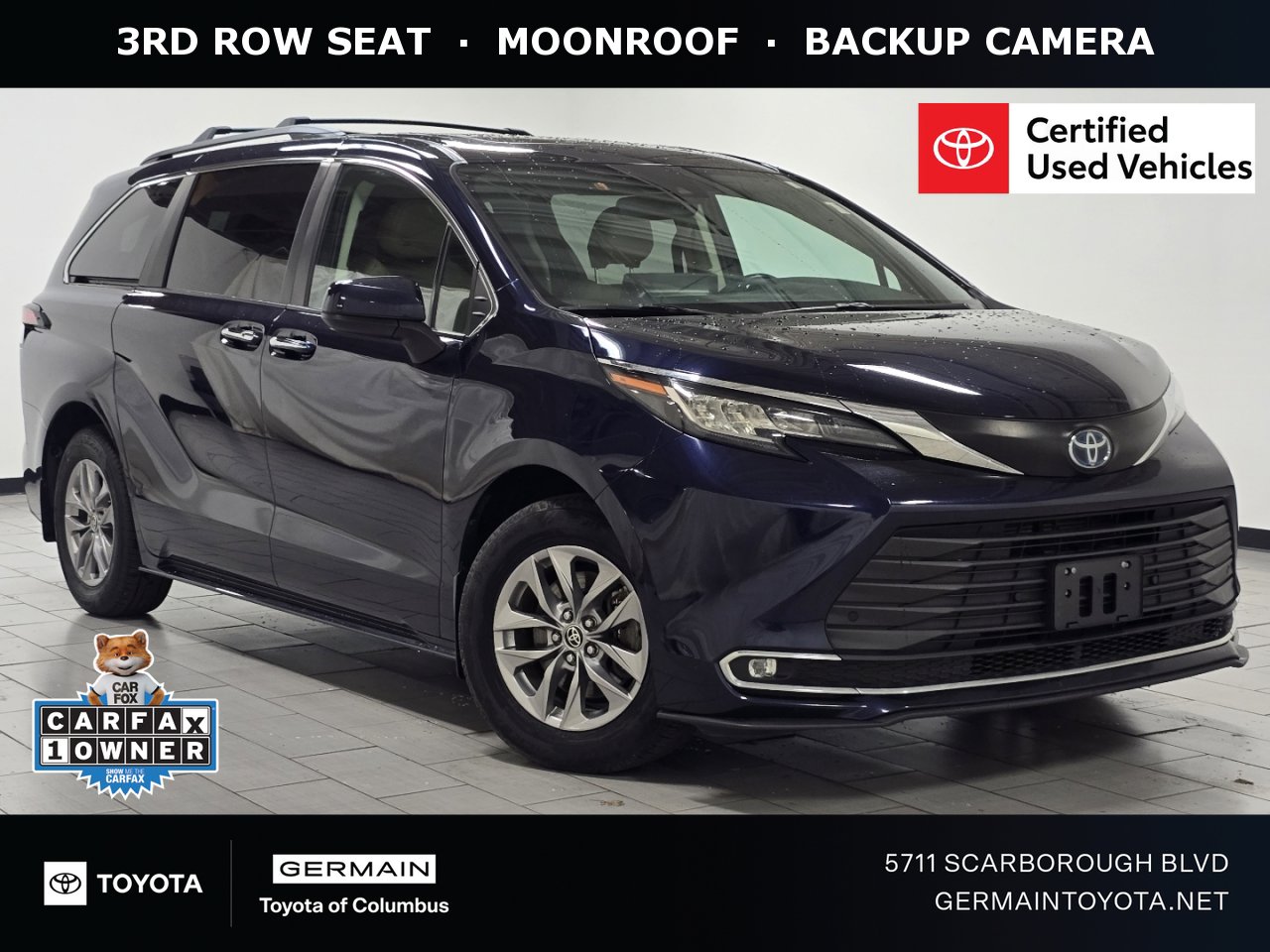 Certified 2022 Toyota Sienna XLE