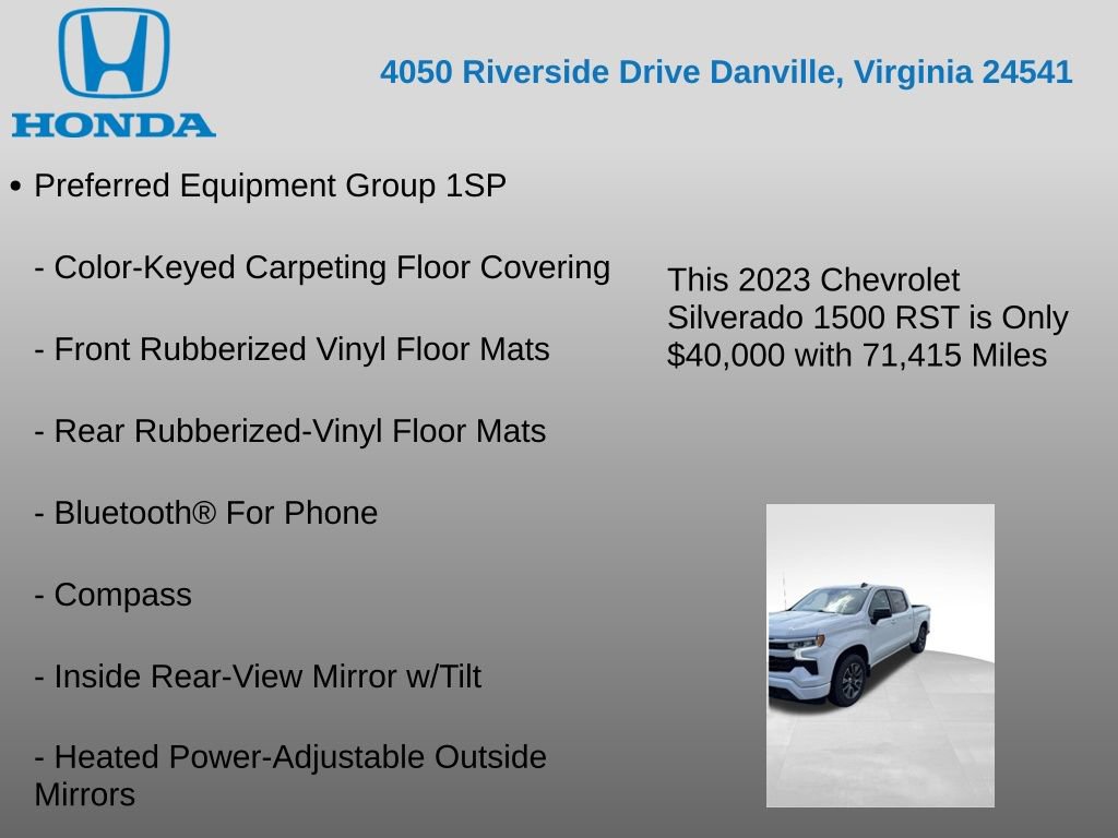 Used 2023 Chevrolet Silverado 1500 RST w/ Convenience Package II AWD/4WD image 12