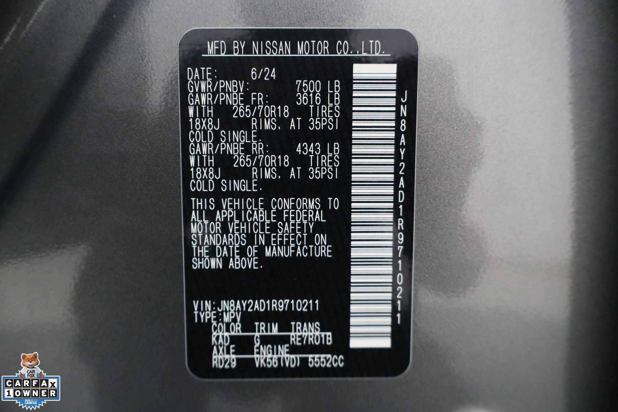 Used 2024 Nissan Armada SV w/ Cargo Package AWD/4WD image 34