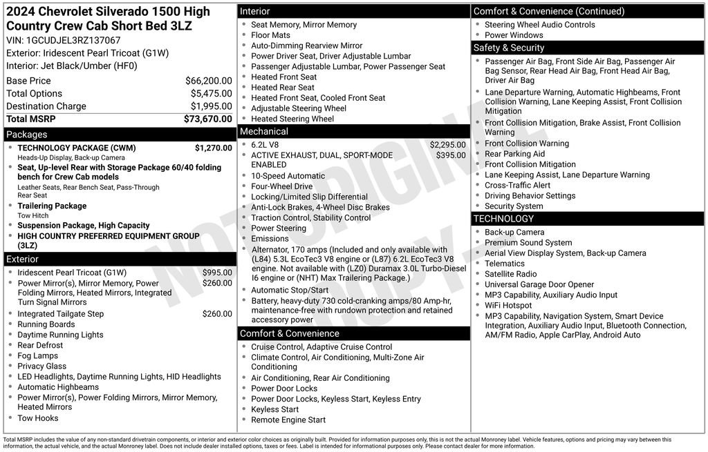 Certified 2024 Chevrolet Silverado 1500 High Country w/ Technology Package AWD/4WD image 2