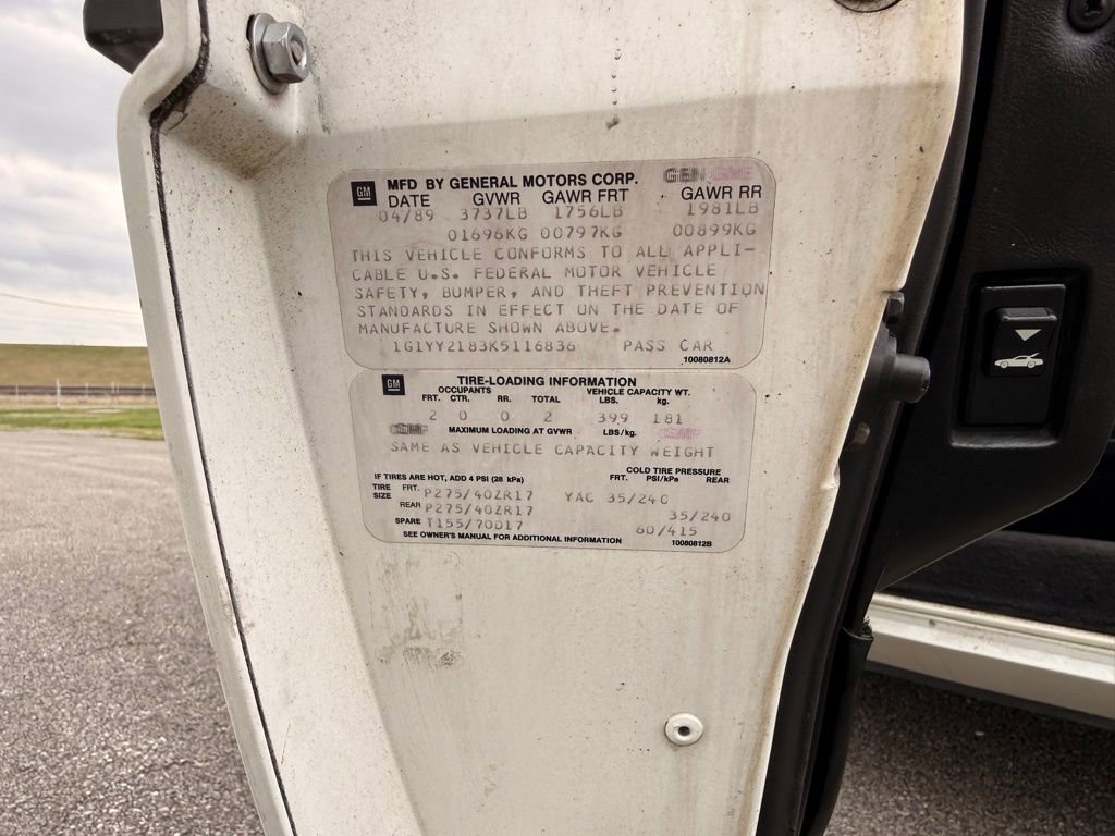 Used 1989 Chevrolet Corvette Coupe image 31