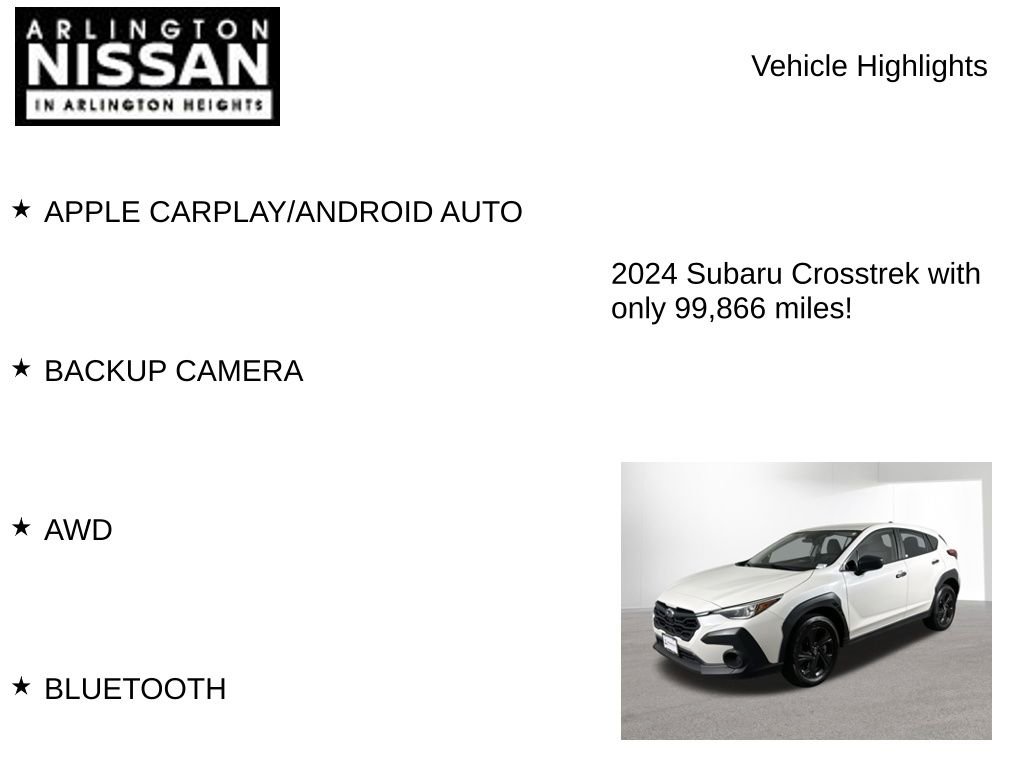 Used 2024 Subaru Crosstrek 2.0i AWD/4WD image 7