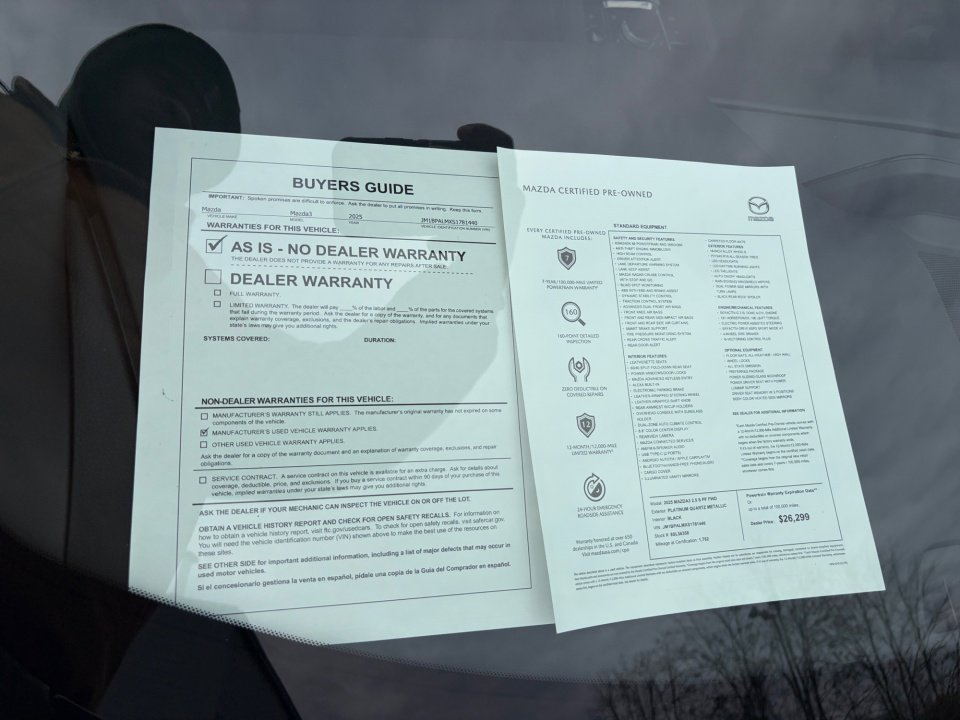 Certified 2025 MAZDA MAZDA3 s image 33