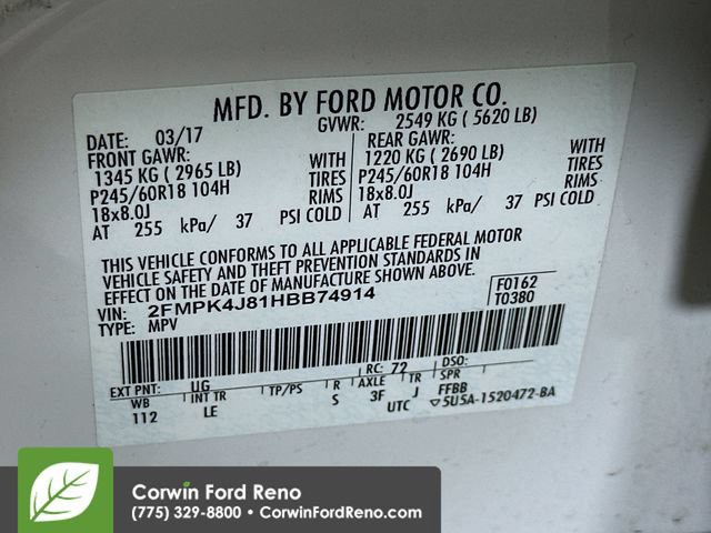 Certified 2017 Ford Edge SEL w/ Equipment Group 201A AWD/4WD image 32