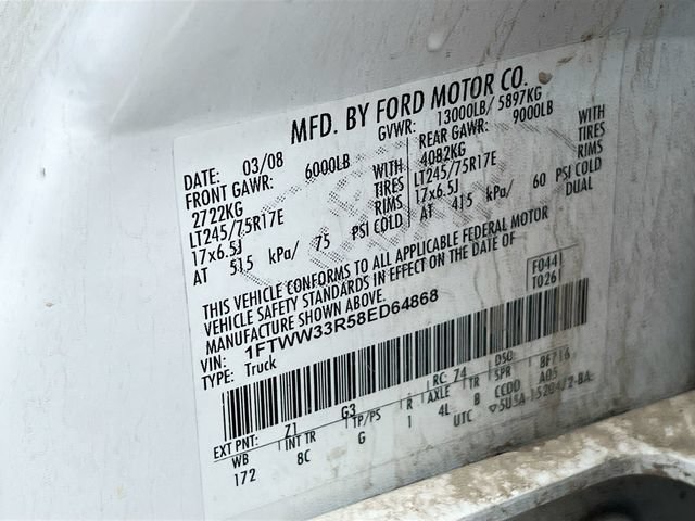Used 2008 Ford F350 Lariat AWD/4WD image 9