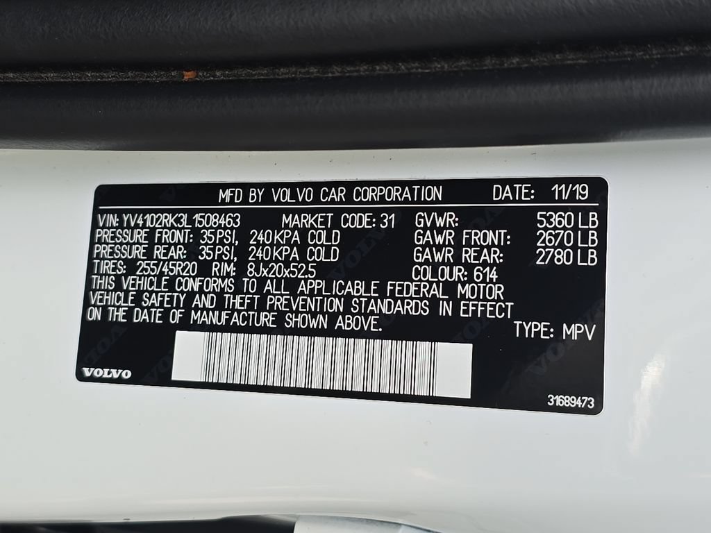 Used 2020 Volvo XC60 T5 Momentum w/ Protection Package Premier AWD/4WD image 36