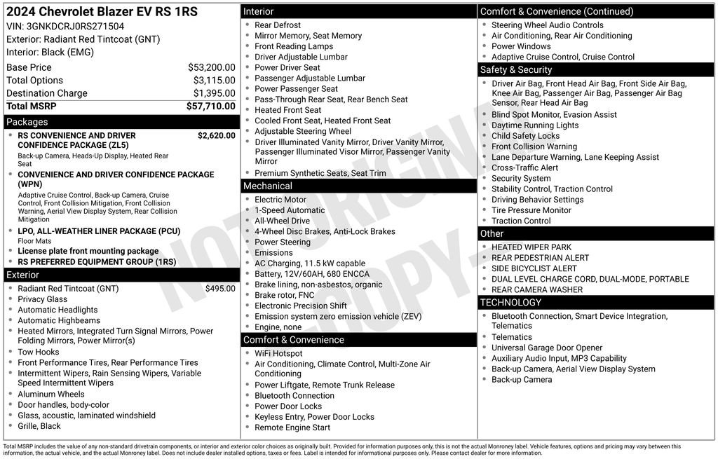 Used 2024 Chevrolet Blazer EV RS image 4