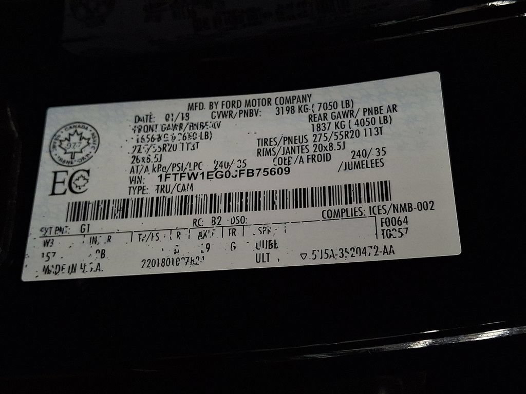 Used 2018 Ford F150 Platinum w/ Max Trailer Tow Package AWD/4WD image 31