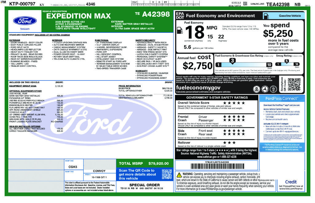 New 2026 Ford Expedition Max Active AWD/4WD image 52
