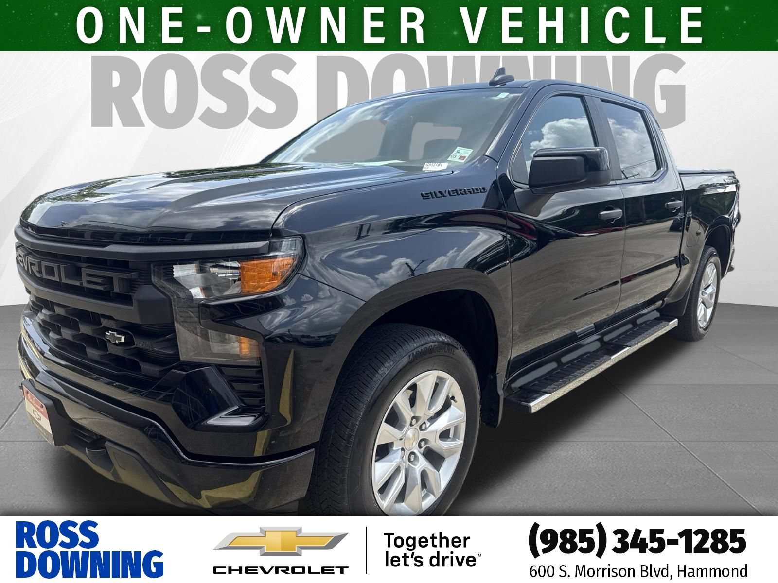 Certified 2024 Chevrolet Silverado 1500 Custom w/ LPO, Dark Essentials Package AWD/4WD image 1