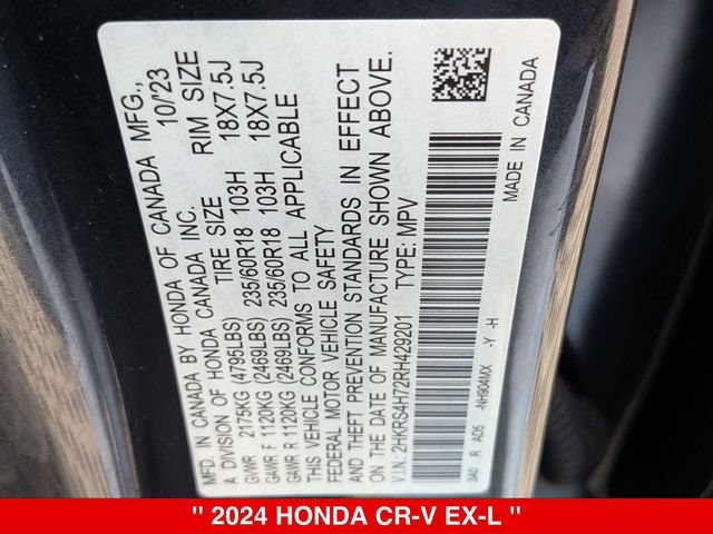 Used 2024 Honda CR-V EX-L image 40