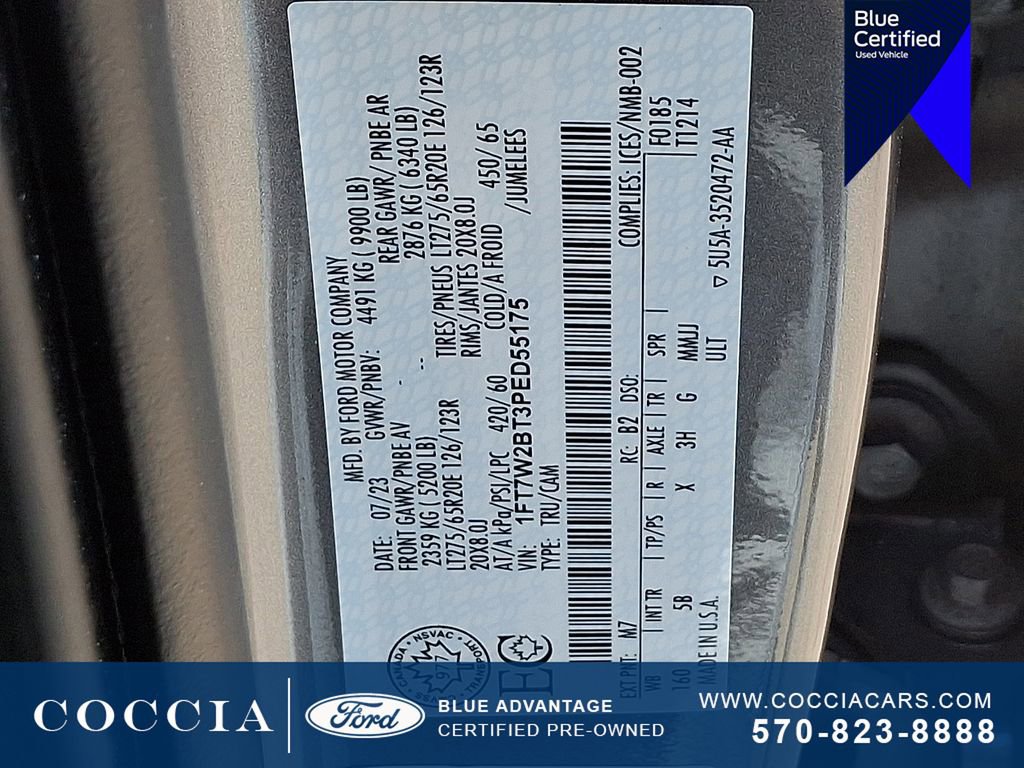 Certified 2023 Ford F250 Lariat w/ Black Appearance Package image 26