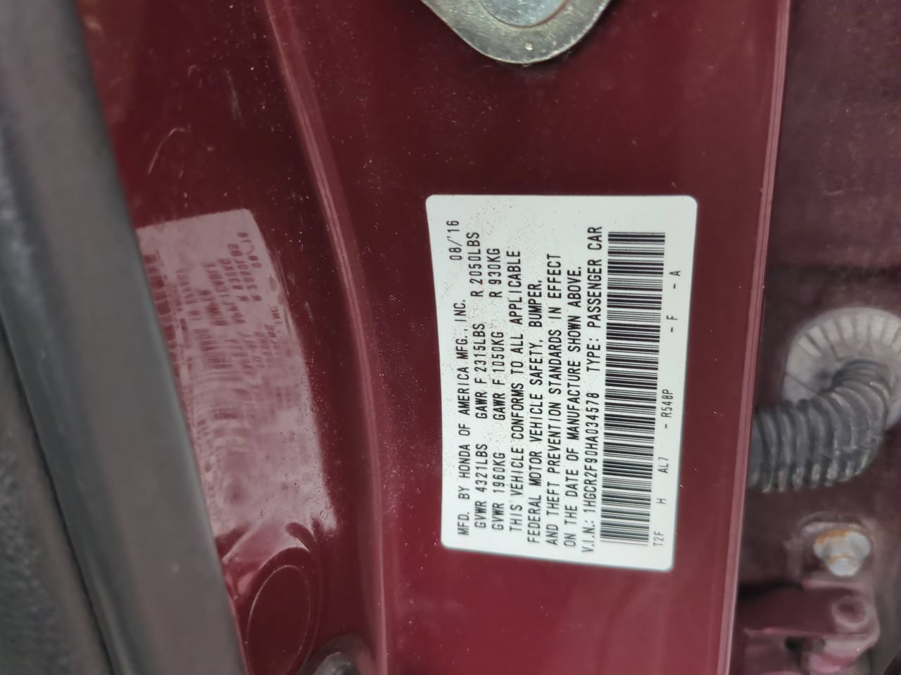 Certified 2017 Honda Accord EX-L image 22