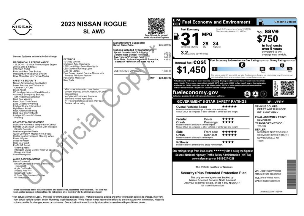 Used 2023 Nissan Rogue SL AWD/4WD image 6