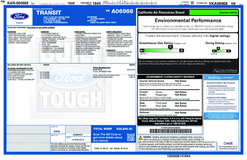 New 2027 Ford Transit 350 148 High Roof RWD image 6