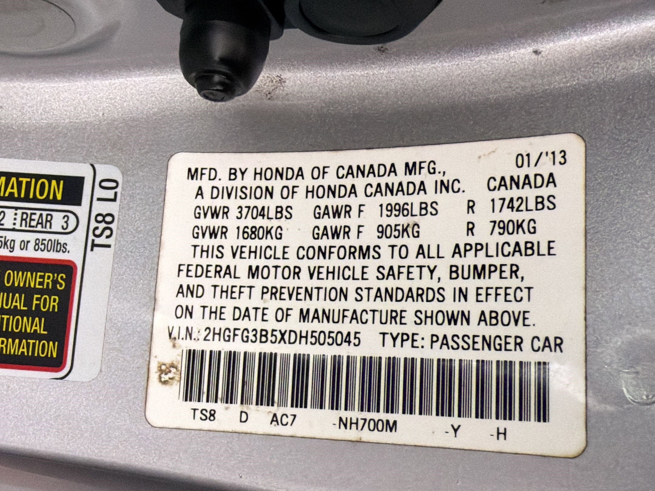 Used 2013 Honda Civic LX image 16