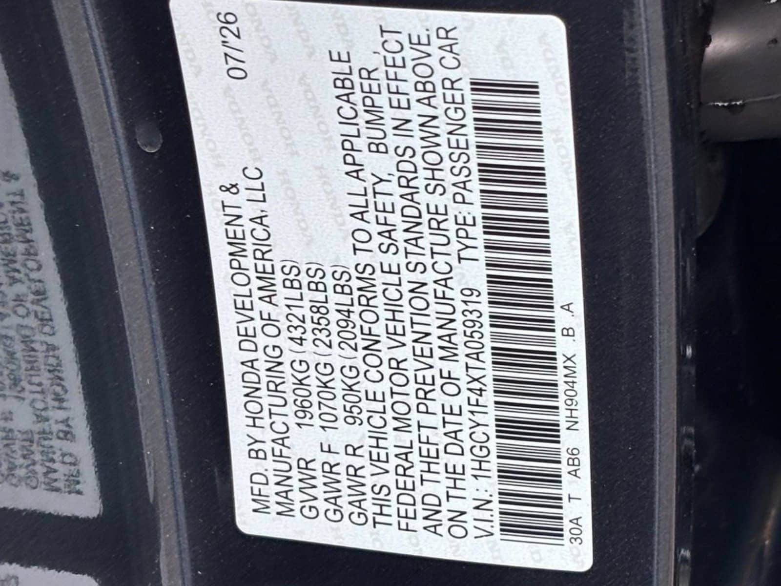 New 2026 Honda Accord SE image 25
