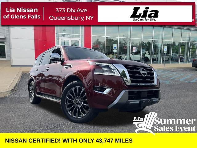 Certified 2023 Nissan Armada Platinum w/ Captain's Chairs Package
