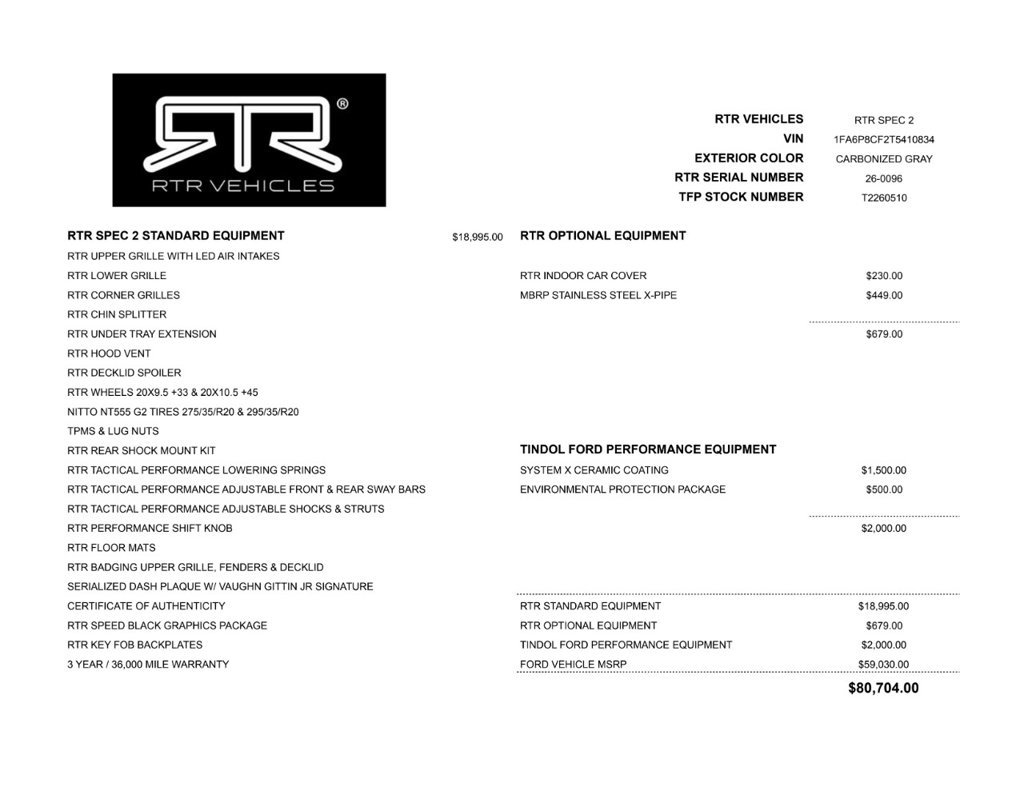 New 2026 Ford Mustang GT Premium w/ GT Performance Package RWD image 11