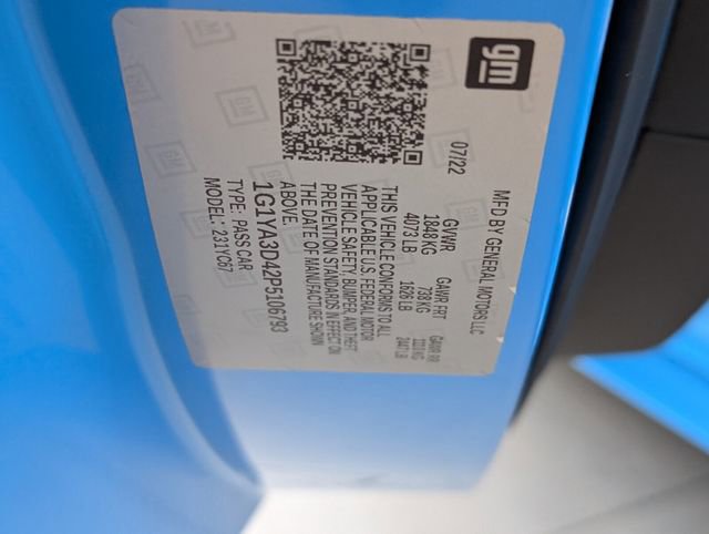 Certified 2023 Chevrolet Corvette Stingray Convertible w/ 1LT image 15