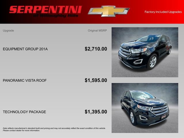 Used 2016 Ford Edge SEL w/ Equipment Group 201A image 4