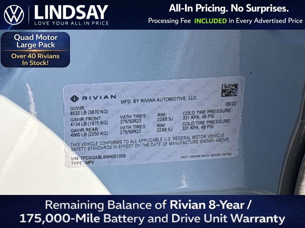 Used 2022 Rivian R1S Launch Edition image 31