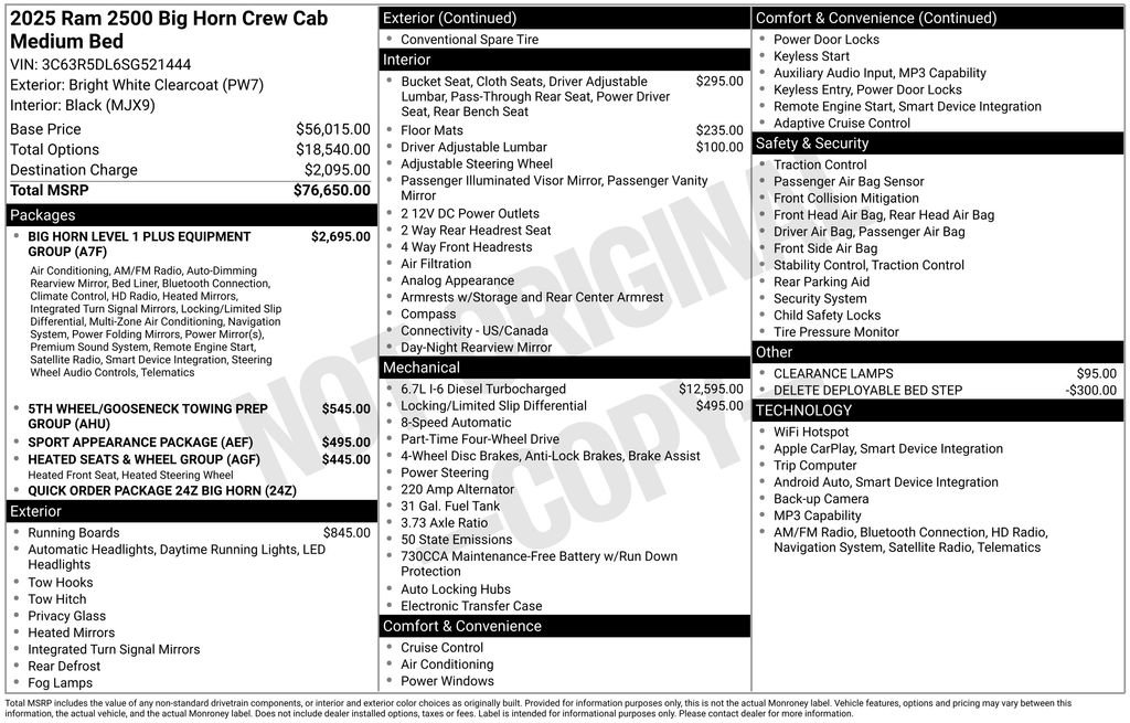 Used 2025 RAM 2500 Big Horn AWD/4WD image 17