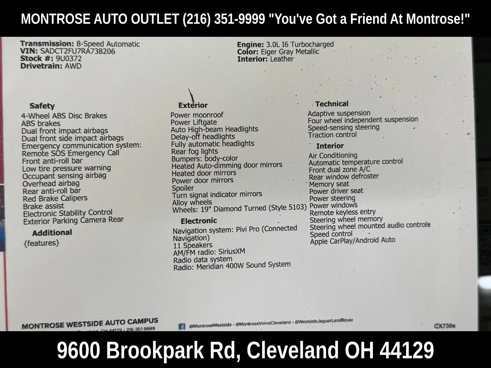 Used 2024 Jaguar F-PACE R-Dynamic S image 58