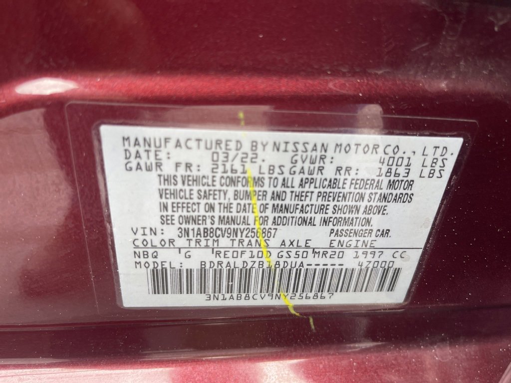 Certified 2022 Nissan Sentra SV image 30