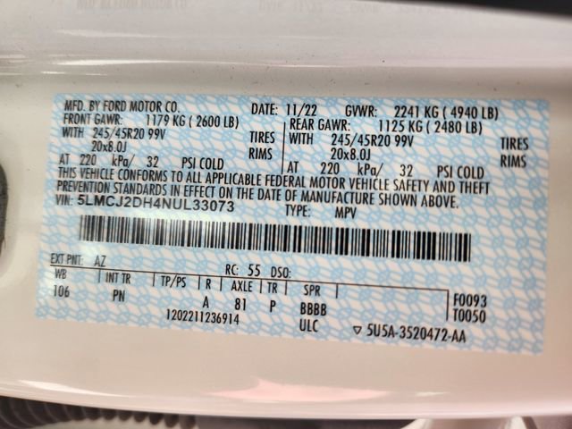 Used 2022 Lincoln Corsair Reserve w/ Equipment Group 201A image 27