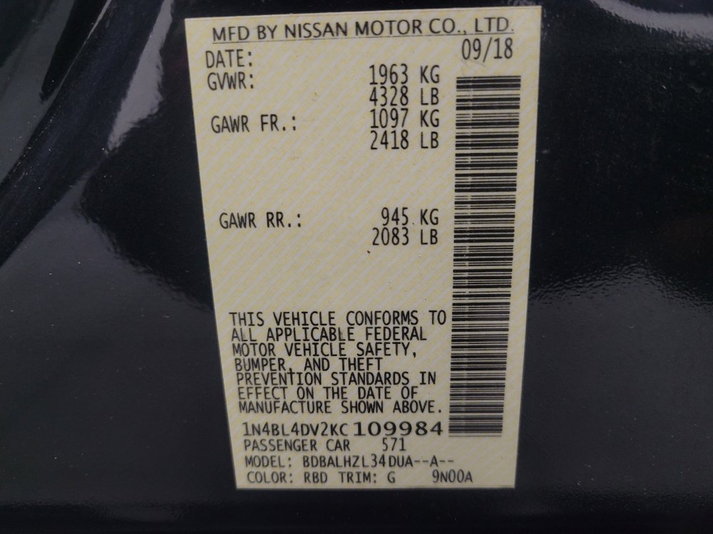 Used 2019 Nissan Altima 2.5 SV FWD image 33