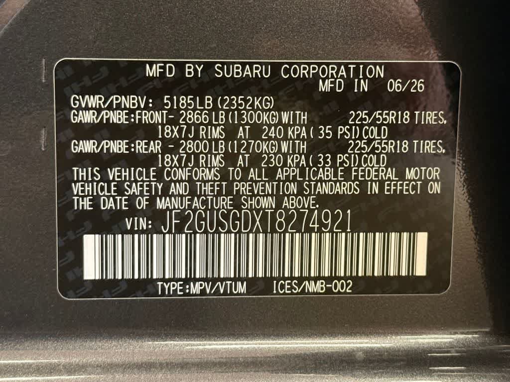 New 2026 Subaru Crosstrek 2.5i Sport AWD/4WD image 22
