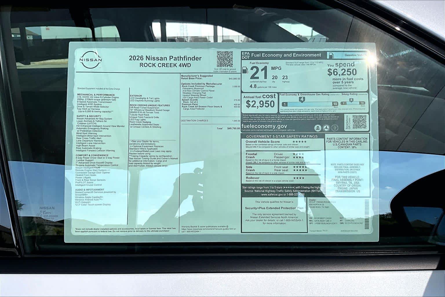 New 2026 Nissan Pathfinder Rock Creek AWD/4WD image 19