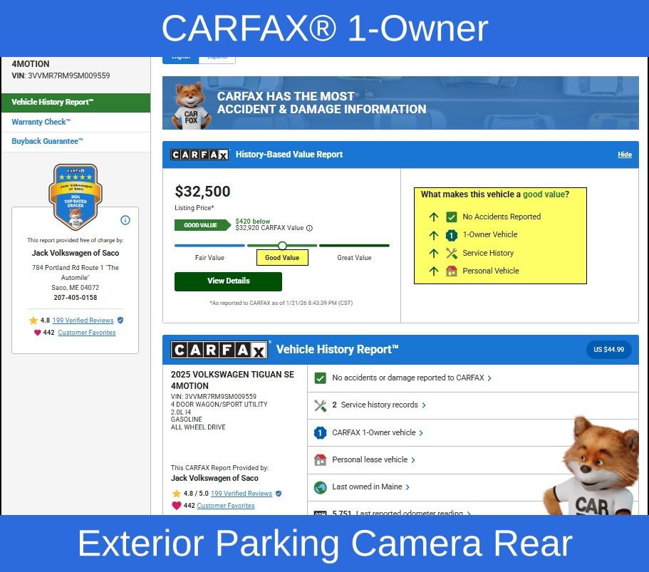 Used 2025 Volkswagen Tiguan SE w/ Panoramic Sunroof Package image 13