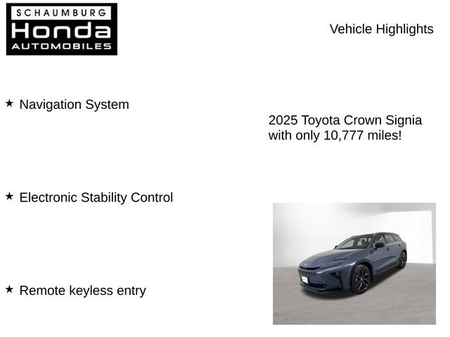 Used 2025 Toyota Crown Signia w/ Advanced Technology Package image 7