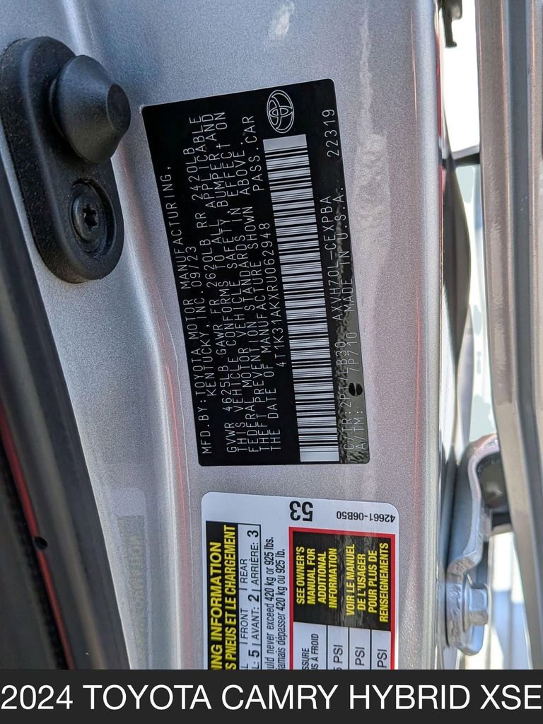 Used 2024 Toyota Camry XSE w/ Navigation Package FWD image 26