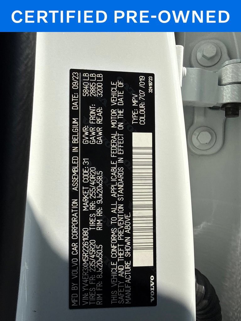 Certified 2024 Volvo XC40 Recharge Ultimate w/ Protection Package Premier AWD/4WD image 33