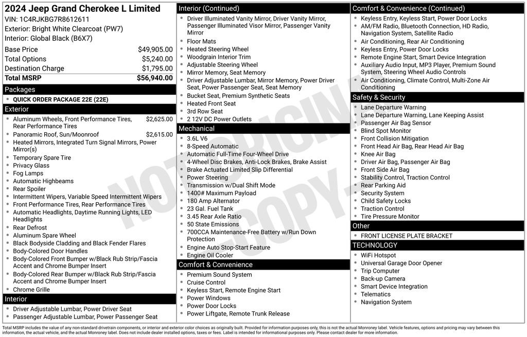 Used 2024 Jeep Grand Cherokee L Limited image 4