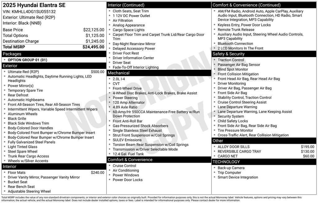 Used 2025 Hyundai Elantra SE image 5
