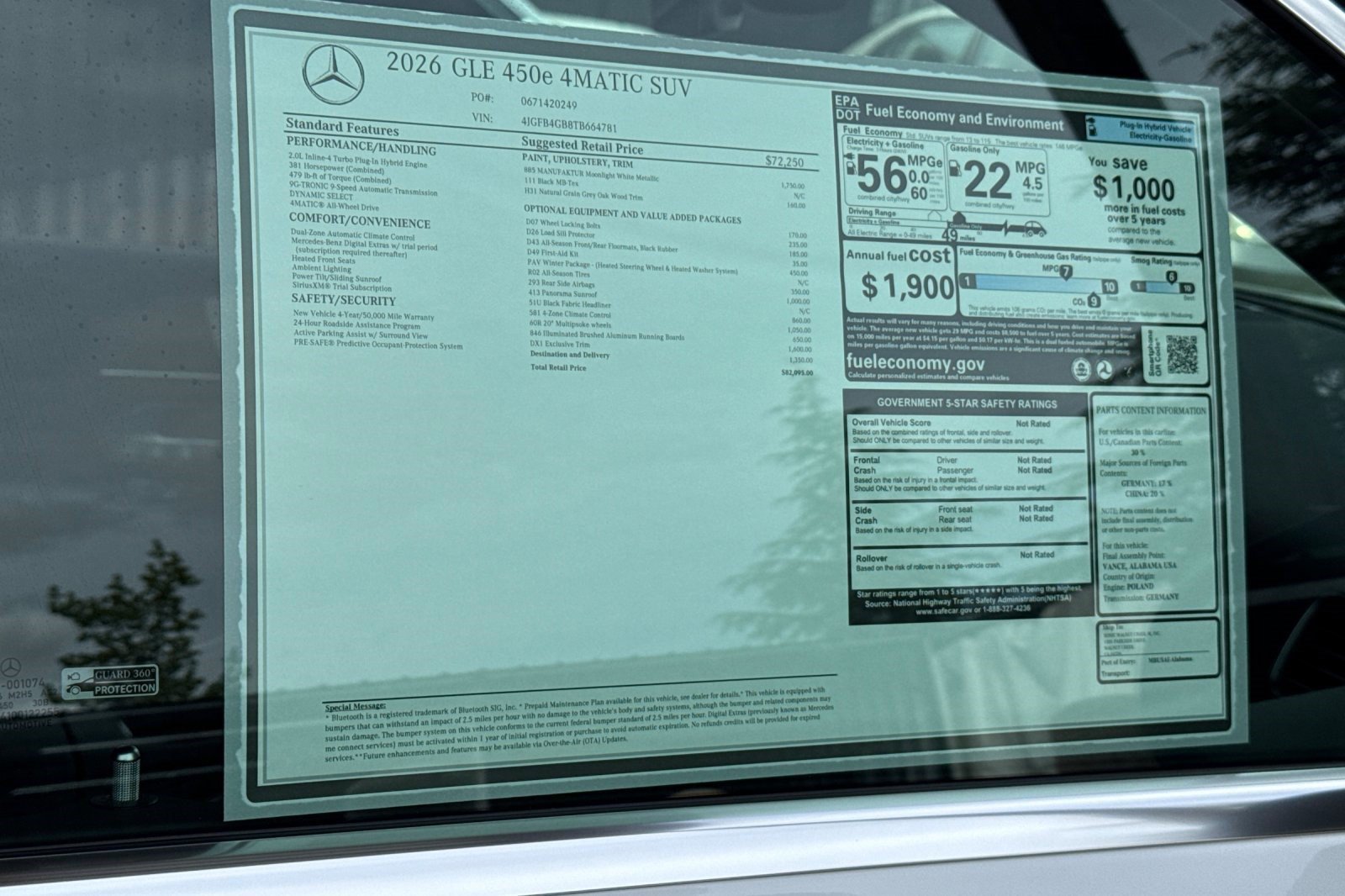 New 2026 Mercedes-Benz GLE 450e 4MATIC image 30