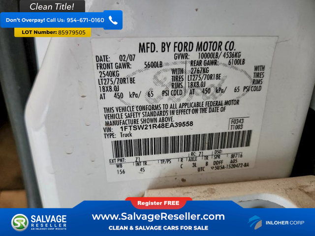 Used 2008 Ford F250 Lariat AWD/4WD image 16