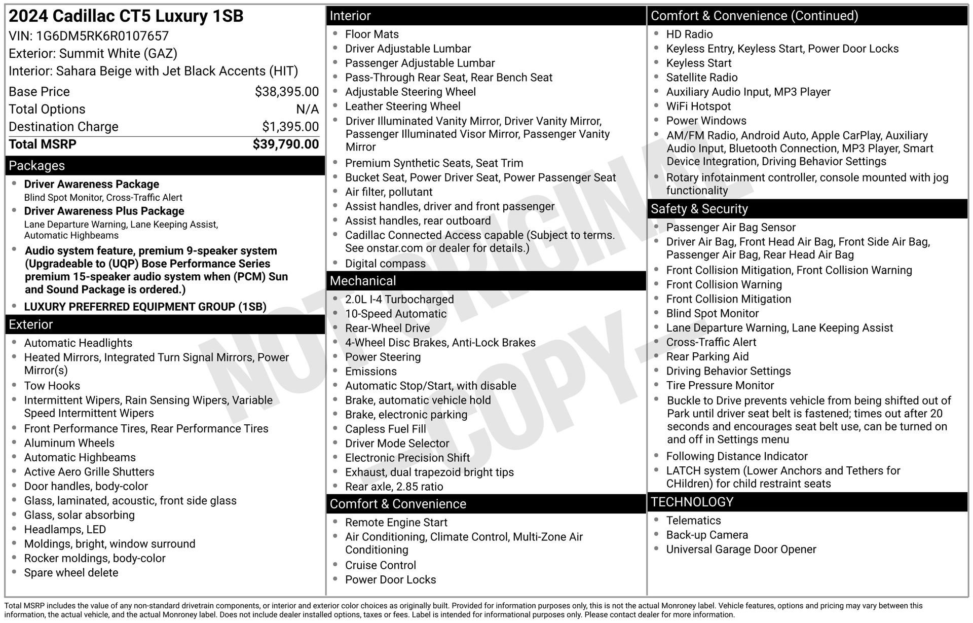 Used 2024 Cadillac CT5 Luxury image 41