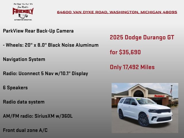 Used 2025 Dodge Durango GT w/ Blacktop Package AWD/4WD image 10