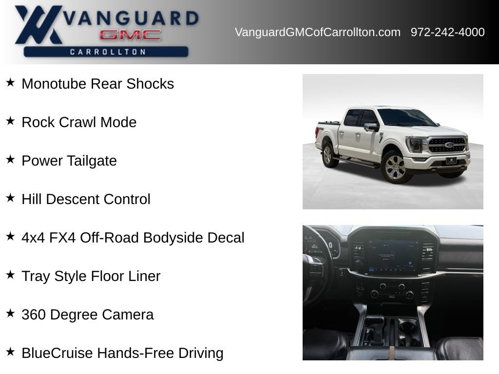 Used 2021 Ford F150 Platinum w/ Equipment Group 701A High AWD/4WD image 12