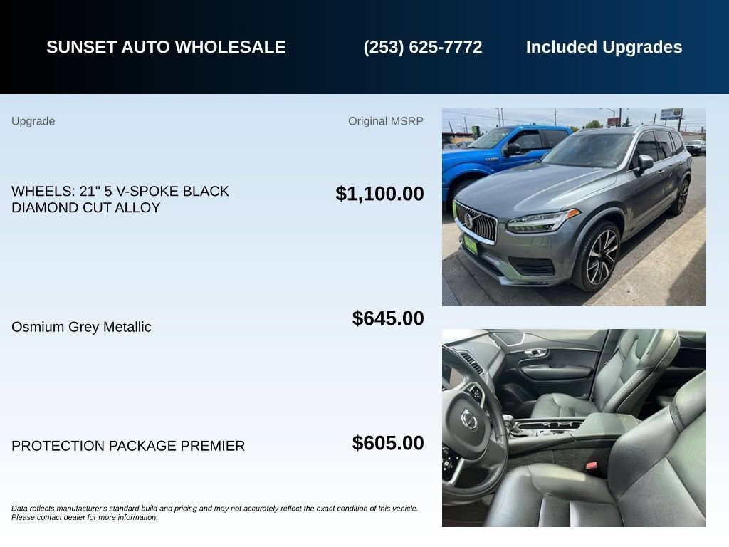 Used 2020 Volvo XC90 T6 Momentum w/ Protection Package Premier AWD/4WD image 12