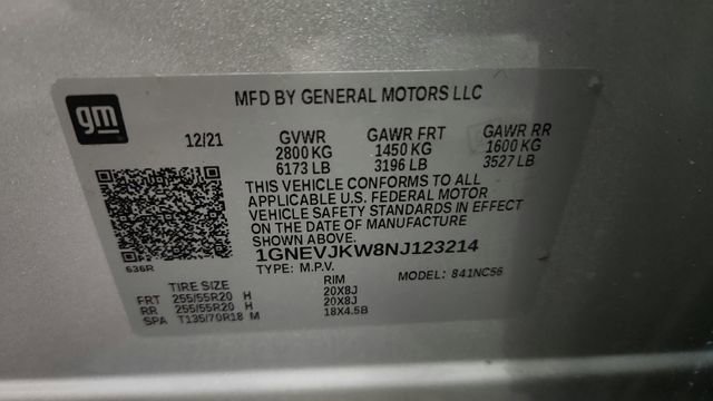 Used 2022 Chevrolet Traverse RS image 25