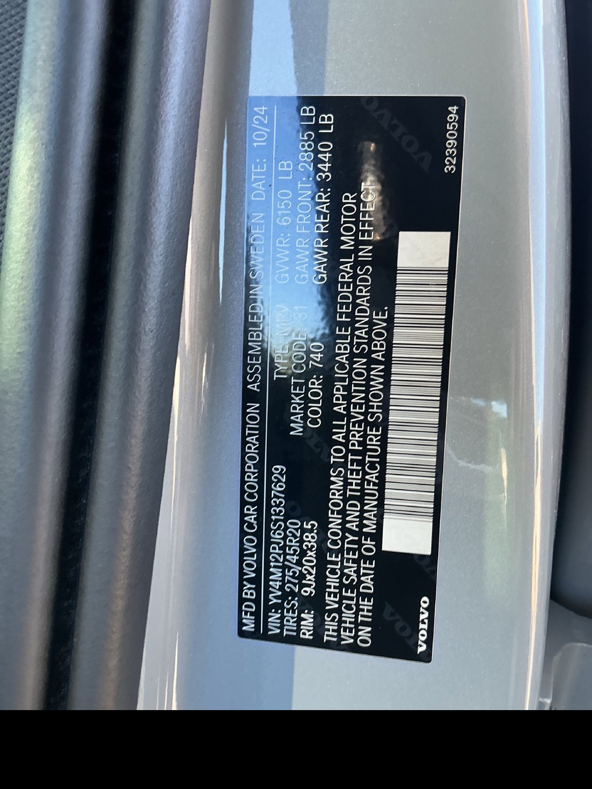 Certified 2025 Volvo XC90 B5 Core AWD/4WD image 27