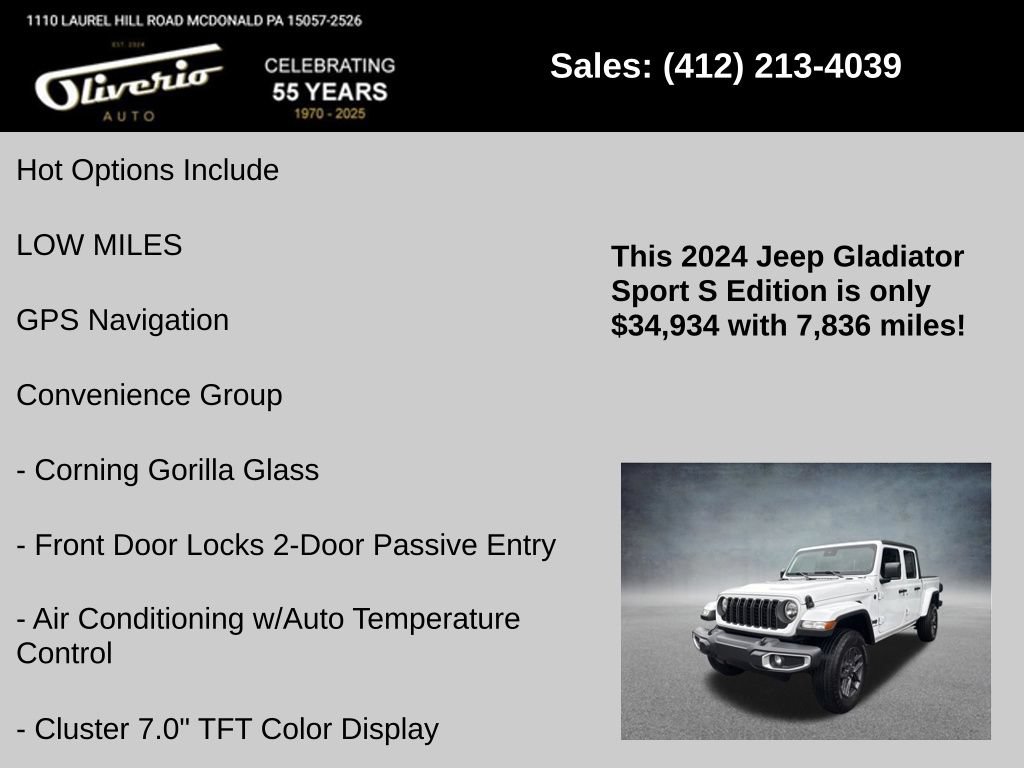 Used 2024 Jeep Gladiator Sport AWD/4WD image 5