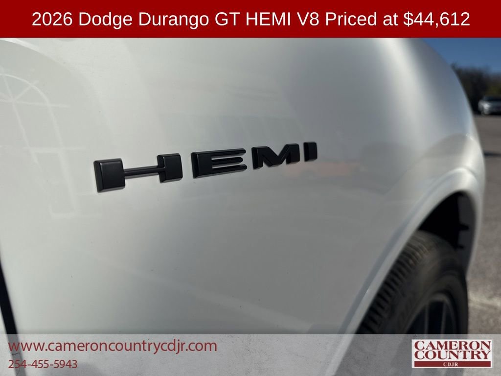 New 2026 Dodge Durango GT w/ Blacktop Package image 20